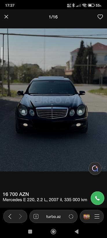 tempra sukan: Mercedes-Benz E 220: 2.2 l | 2007 il Sedan — 1