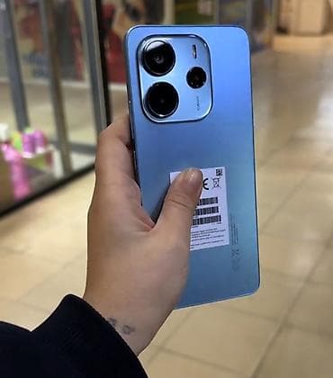 mi box s: Redmi Note 14, 256 GB, rəng - Göy, Barmaq izi — 2