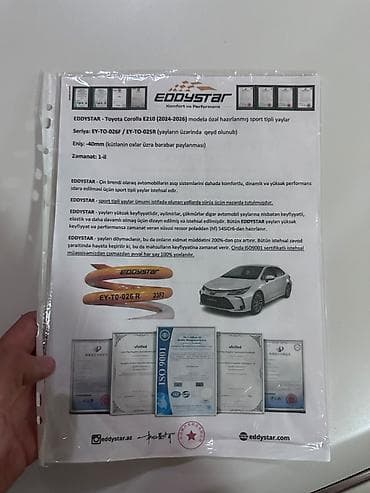corolla cros: Toyota corolla E210(2019-2025)Eddy star sport yay 40mm 20 gundur — 4