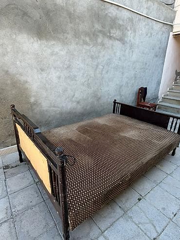 Mebel: İşlənmiş, İkinəfərlik çarpayı, Bazasız, Matras ilə, Siyirməsiz, Azərbaycan — 2