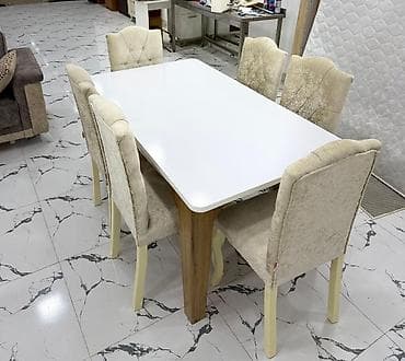 tək stul: Masa dəsti 380Azn. masa açılır,6 oturacaqlı,səliqəli — 1