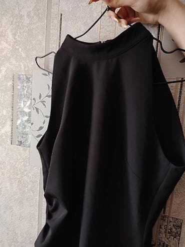 Qadın geyimi – qara midi/maxi don - Rəng: Dərin qara - Model: Sadə — 2
