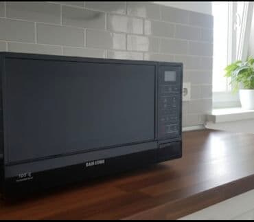 Mikrodalğalı soba Samsung, Ayrıca dayanan, Mikrodalğalar ilə, rəng - Qara