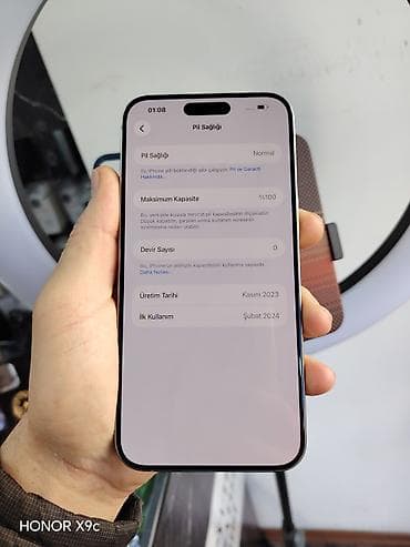 sentir: IPhone 15 Pro Max, 256 GB, Natural Titanium, Zəmanət, Kredit, Simsiz şarj — 2