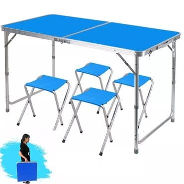 əncir cemi: Piknik stolu 4 eded oturacaq ve 1 qatlanan stoldan ibaretdir Piknik — 1