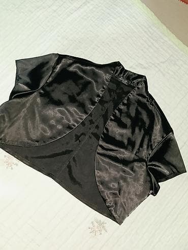 klyoş donlar: Qara şifon/saten effektli uzun ziyafət paltarı - Model: A-kəsim, yeri — 7