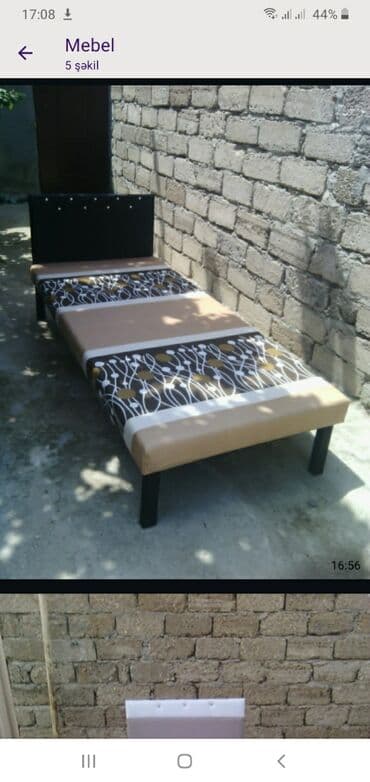 Bağ, çöl mebeli: Çarpayı taza 
Hazırları var
Çatdırılma münasib qiymətə — 1