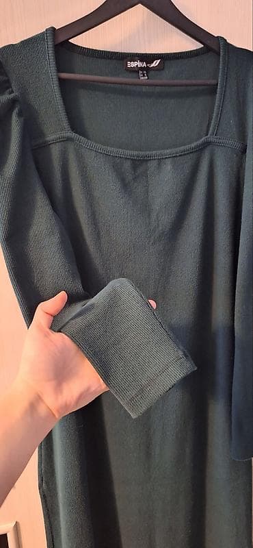 Повседневное платье, Миди, 2XL — 2