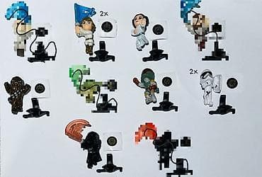 Kinder Star Wars fiqurları biri 4 manata satılır fiqurların üstündə