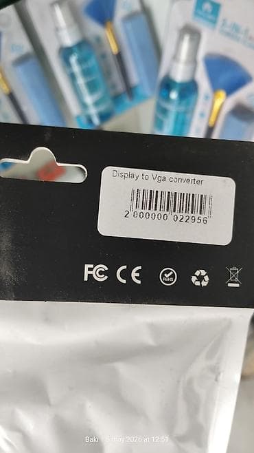 kohnə komputer: DisplayPort-dan VGA‑ya Çevirici (Adapter) - Giriş: DisplayPort (DP) — 2