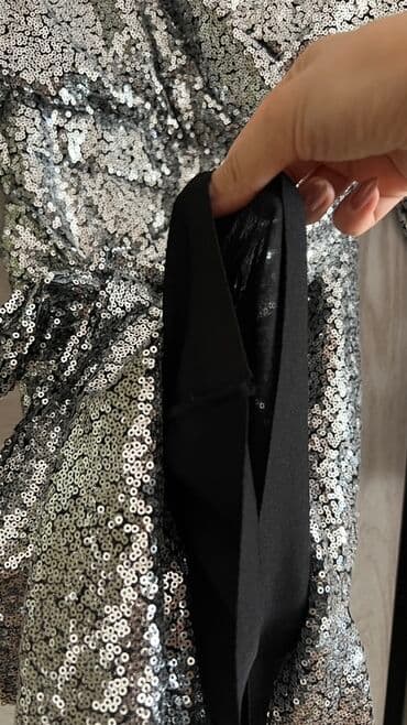 детские платья с длинным рукавом: Вечернее платье, Мини, S — 3