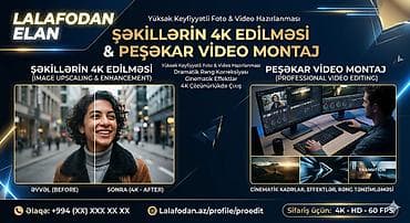 masaj evde bakida: Şəkillərin 4K Edilməsi və Peşəkar Video Montaj Xidməti - Yüksək — 1