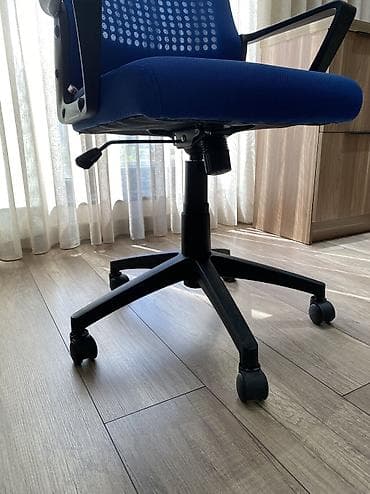 ofis aksesuarları: İşlənmiş, Təkərli, Qolları tənzimlənmir, Parça — 5