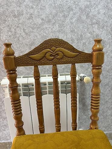 Mətbəx üçün, Qatlanmayan, rəng - Sarı Stul