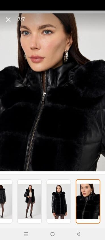 Kürk, L, rəng - Qara