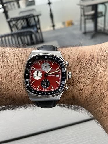 elektironik saat: İşlənmiş, Qol saatı, rəng - Qırmızı — 2