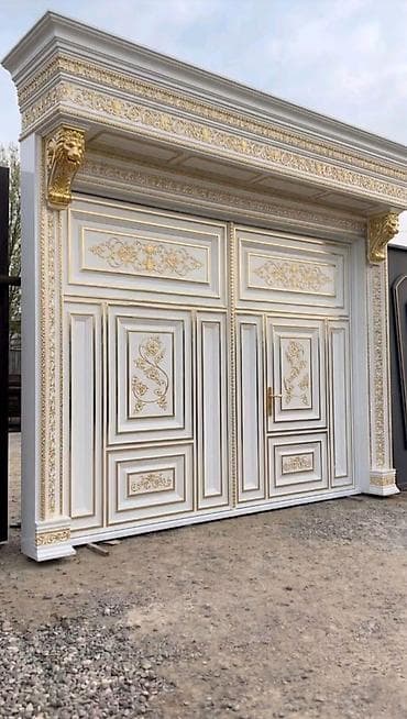Klassik barokko üslubunda ağ-qızılı darvaza və portal konstruksiyaları lalafo.az -da — 1 Klassik barokko üslubunda ağ-qızılı darvaza və portal konstruksiyaları — 1