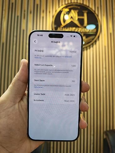 modem usb: IPhone 15 Pro Max, 256 GB, Natural Titanium, Zəmanət, Simsiz şarj, Face ID — 3