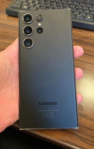 Samsung Galaxy S23 Ultra, rəng - Qara, Barmaq izi, Düyməli, Face ID