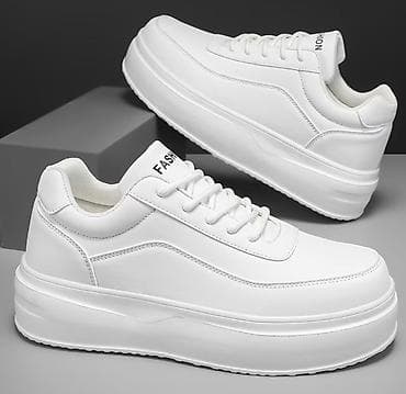 Кроссовки и спортивная обувь: Ağ rəngli platforma krossovkalar - Dizayn: Minimalistik “chunky” — 2