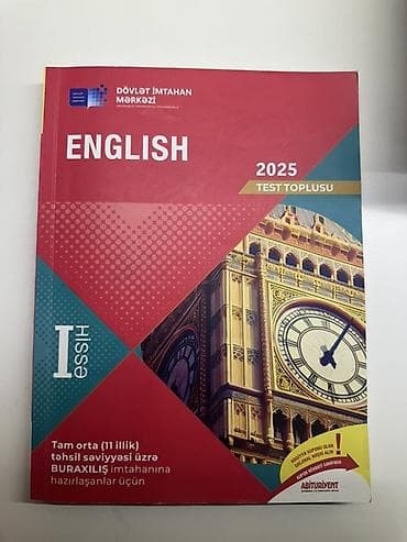 Тесты: Məhsul: “English 2025 Test Toplusu” – Dövlət İmtahan Mərkəzi (DİM) — 2
