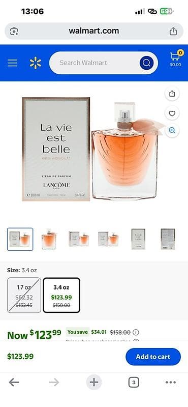 dubay parfum: Məhsul: Lancôme La Vie Est Belle Iris Absolu Eau de Parfum Həcmi: 3.4 — 1