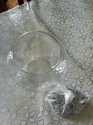 ваза стеклянная прозрачная высокая без узора: Одна ваза — 3