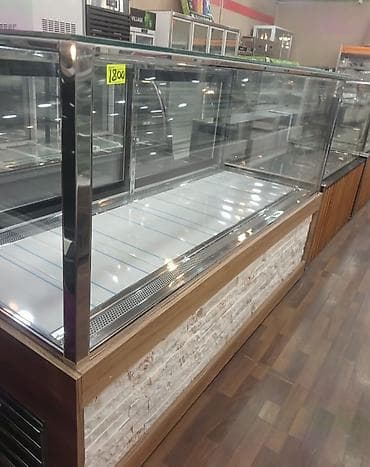 Şüşə vitrinli soyuducu tezgah - Mağaza, kafe, restoran və şirniyyat