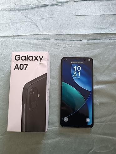 1288 telfon: Samsung Galaxy A07, rəng - Qara, Barmaq izi — 1