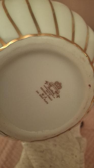 cex xrustali: MZ Original Cobalt – 24K qızıl işləməli çex porselen dəsti - Tərkib — 2