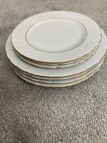 cex qablar: Boşqablar, rəng - Ağ, Farfor — 4