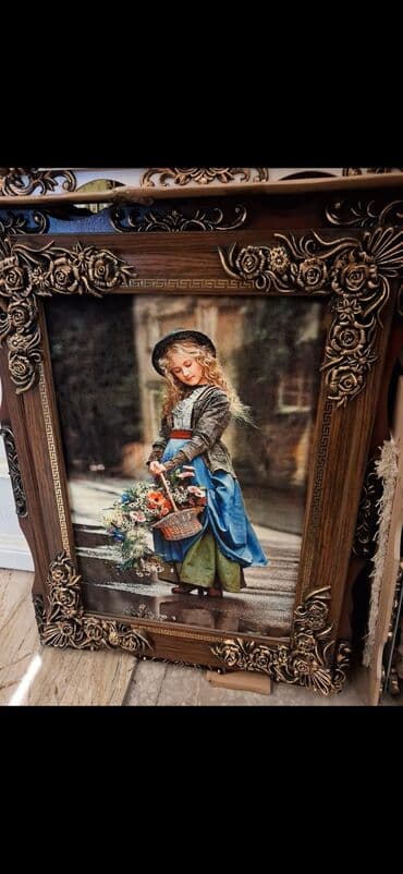 11 ci sinif azerbaycan tarixi kurikulum: Klassik üslubda dekorativ tablo dəsti Kətan parça üzərində qonaq — 1