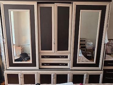 Mebel dəsti – dolab və dəhliz üçün asılqanlı tumbalar - Yataq otağı — 4
