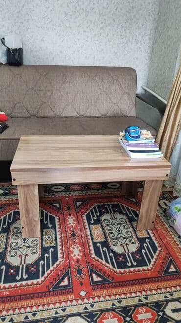 журнальный столик деревянный: Журнальный стол, Ламинат, Прямоугольный стол — 2