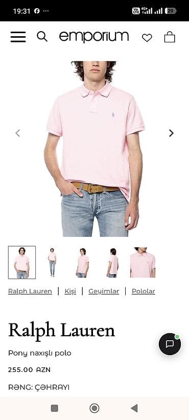 geyim alıram: Ralph Lauren – Pony naxışlı polo köynək - Model: Kişi polo - Rəng — 2