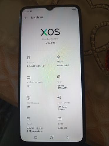 tap.az ucuz soyuducular: Infinix Smart 7 HD, 64 GB, rəng - Qara, Sensor — 1
