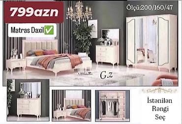 balta: Yataq otağı dəsti – matrass daxil Komplektə daxildir: - Çarpayı — 1