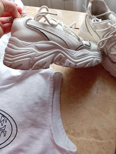 nike air force: Ağ rəngli idm37 raz an üslublu dəst: - Qolsuz, qısa kəsimli kapüşonlu — 6