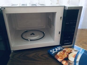 Микроволновки: Микроволновка Scarlett, Отдельностоящая, С микроволнами, цвет - Черный, Новый — 11