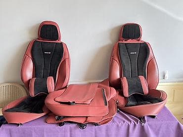 Avtomobil oturacaq üzlükləri – qırmızı/qartal qara ikirəng dizayn