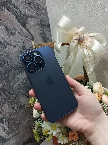 iphone 11 pro azerbaycan fiyatı: IPhone 15 Pro, 512 GB, Blue Titanium, Face ID — 3