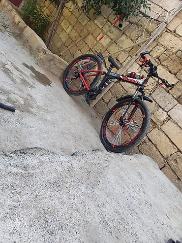 Велосипеды: Qatlana bilən dağ velosipedi – VeloCruze - Rəng: qara-qırmızı - — 1