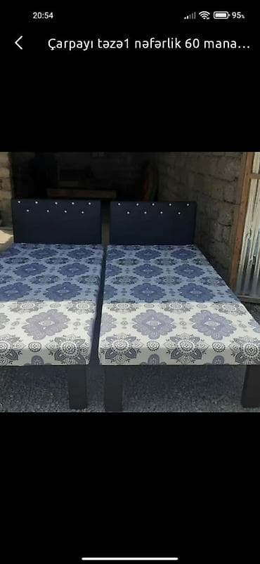 Çarpayı təzə Hazırı var Çatdırılma münasib qiymətə 1 nəfərlik çarpayı
