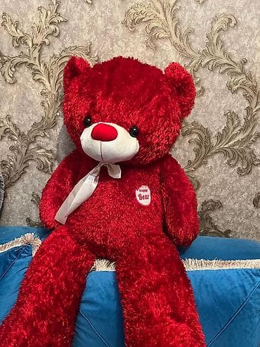 oyuncaq alemi: Nəhəng ölçülü plyuş ayı oyuncaqları 1) Boz rəngli nəhəng ayı .uzunluq — 3