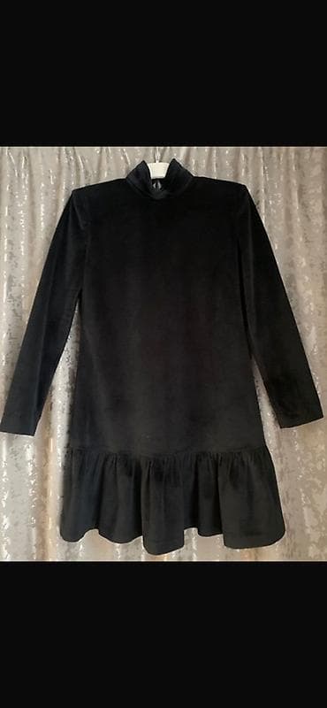 Qara məxməri mini don - Parça: Yumşaq məxmər, toxunuşda zərif