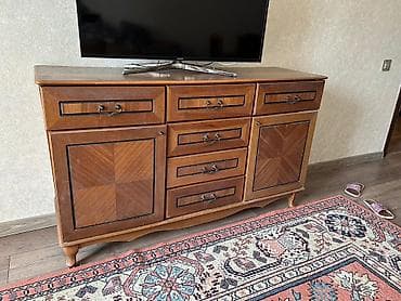 Для гостиной, Б/у, Нераскладной, Овальный стол, 6 стульев — 2