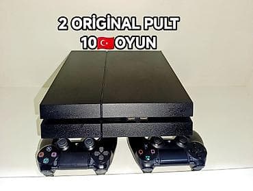playstatin 4: Şəkildəki PS4 1TB plomb üzərində, 2original pult +türk hesabı rəsmi 10 — 1
