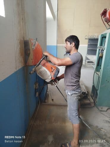 qapi kraskalari: Beton kəsmə xidməti - Divar, döşəmə və tavanlarda dəqiq kəsimlər - — 2