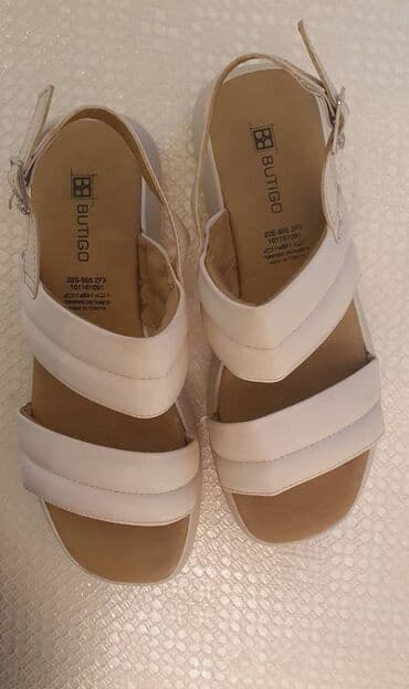 босоножки 27 размера: Размер: 40, цвет - Бежевый, Б/у — 2