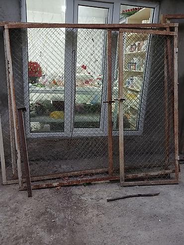 Metalkarkaslı tor qəfəs/qapı paneli - Material: möhkəm metal karkas — 4